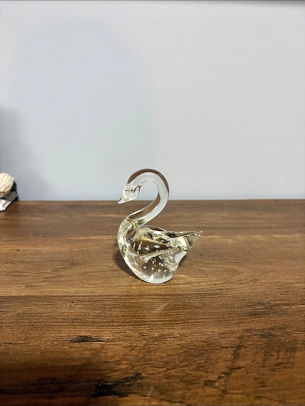 1970’s hand blown Glass Swan Figurine